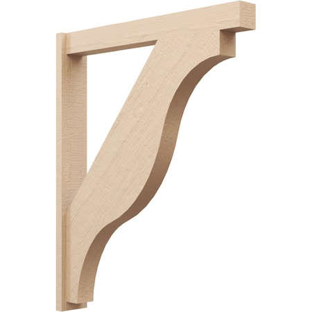 Ekena Millwork 5 1/2-in W x 38-in D x 46-in H Funston Block Rough Cedar Woodgrain TimberThane Outlooker, Primed Tan OUTUR055X38X46FST44RCPR